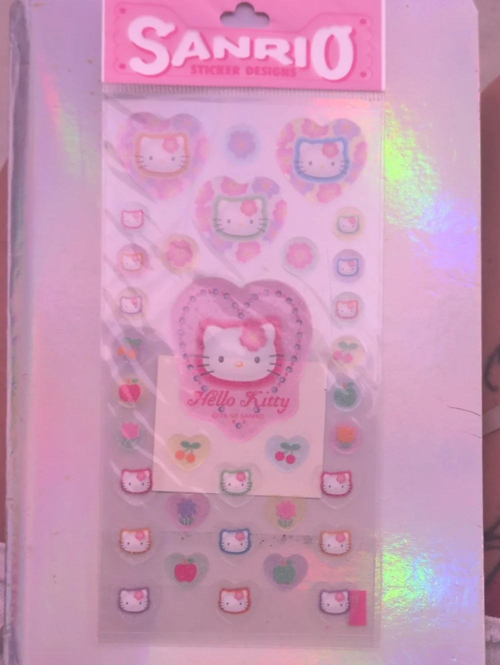 Sanrio Hello Kitty Pink and Pastel Heart Sticker Pack
